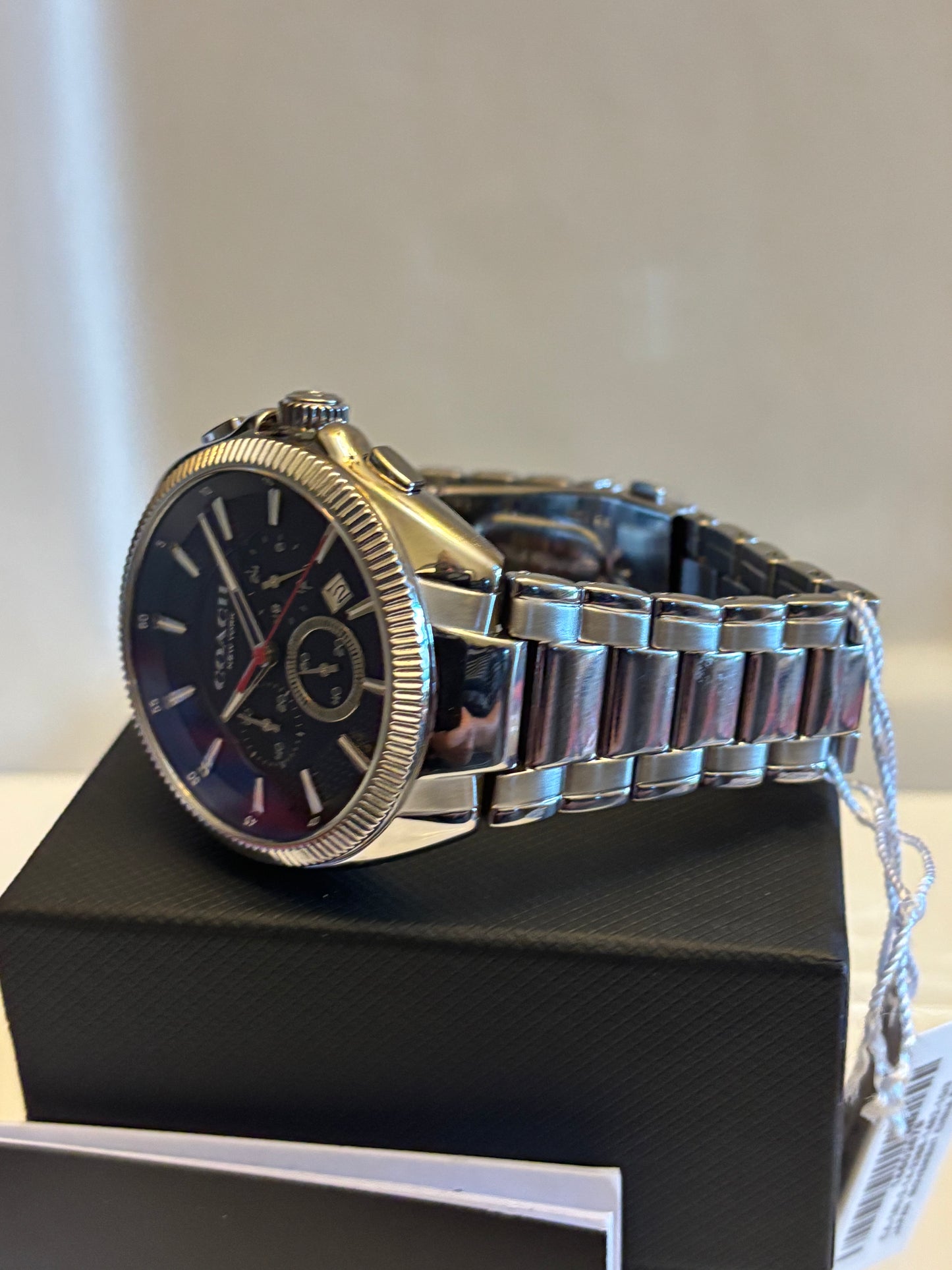 Coach Chronograph 14602679 Men’s Stainless Steel Blue Dial Watch