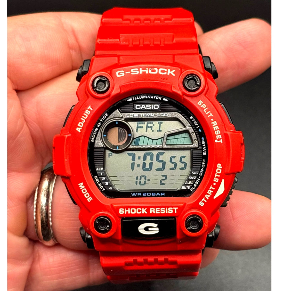 Casio G-Shock G-7900A-4 Red Tide Moon Digital Men’s Watch 200M
