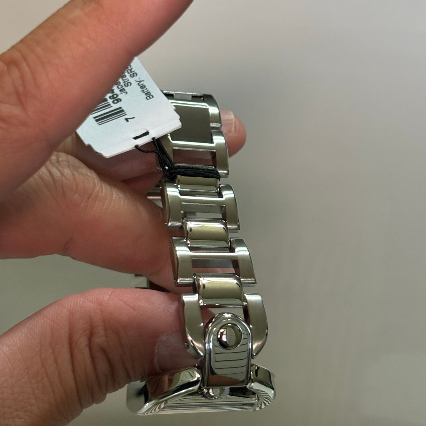 Fossil Harwell ES5326 Womens Quartz Watch 28mm Rectangular Stainless Steel Bracelet Silver Dial 3ATM Water Resistant