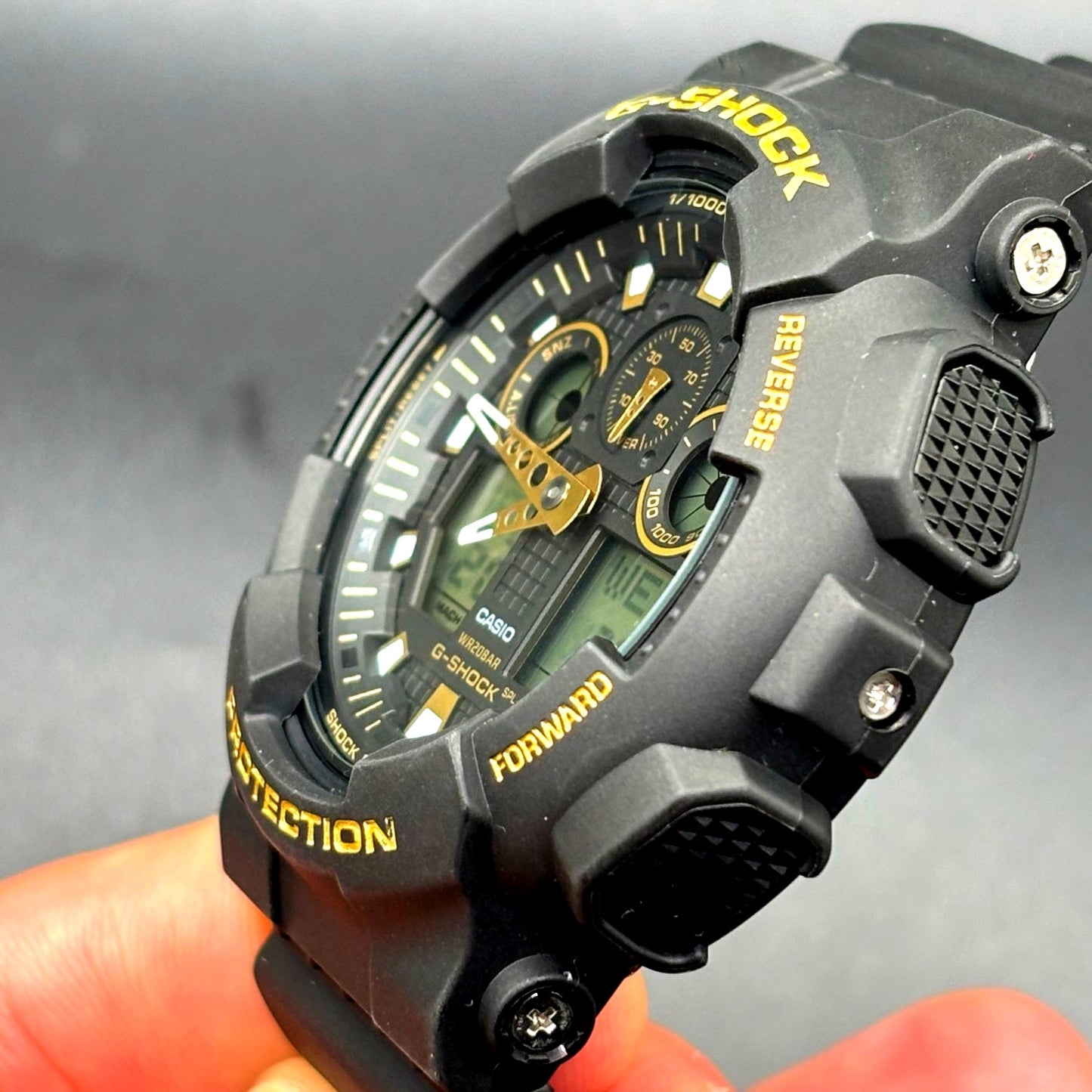 Casio G-Shock GA-100GBX-1A9 Black Gold Analog Digital 51mm Men’s Watch NIB