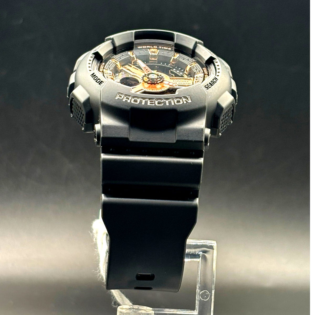Casio Baby-G BA-110RG-1A Black Rose Gold Analog Digital Watch NIBWT 100M