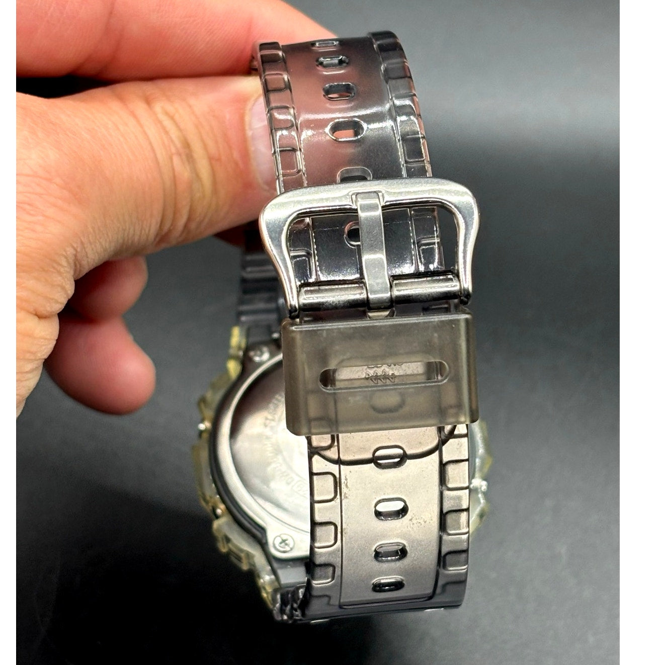 Casio G-Shock DW5600SK-1 Skeleton Clear Resin Digital Unisex Retro Watch