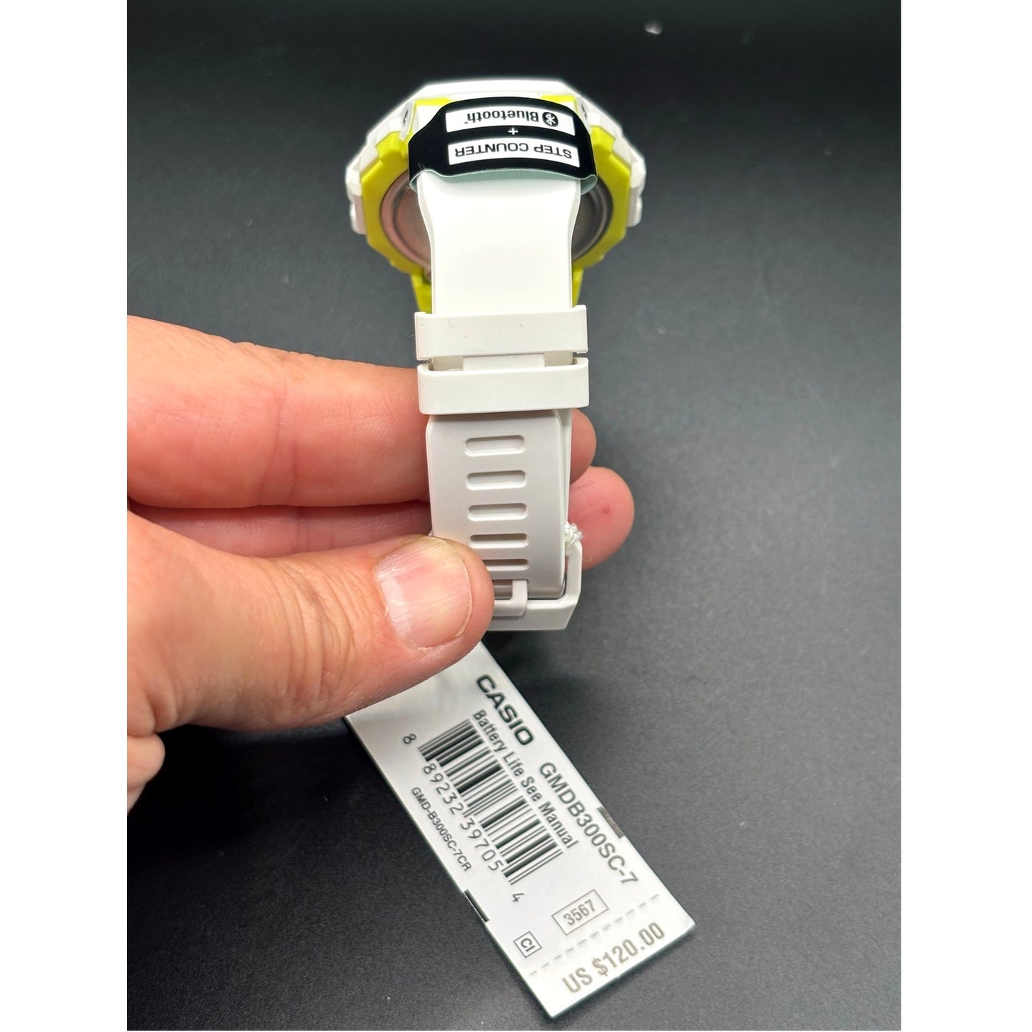 Casio G-Shock GMDB300SC-7 Women’s White G-Squad Step Tracker Watch NIBWT