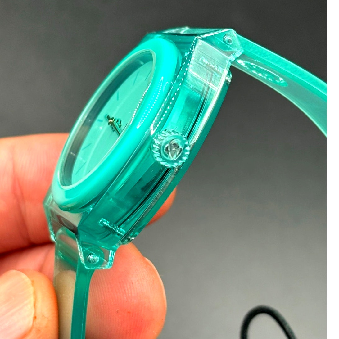 Nixon Medium Time Teller P A1215-309 Turquoise 31mm Watch NIBWT