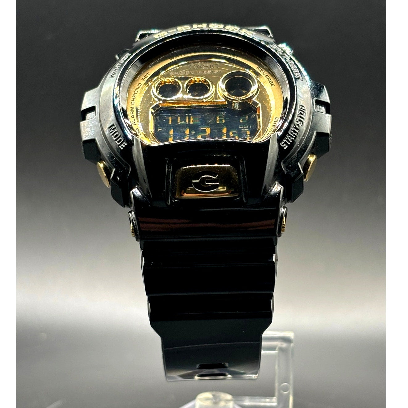 Casio G-Shock GD-X6900FB-1 Black Gold Mirror Dial XL Watch Full Set NIB