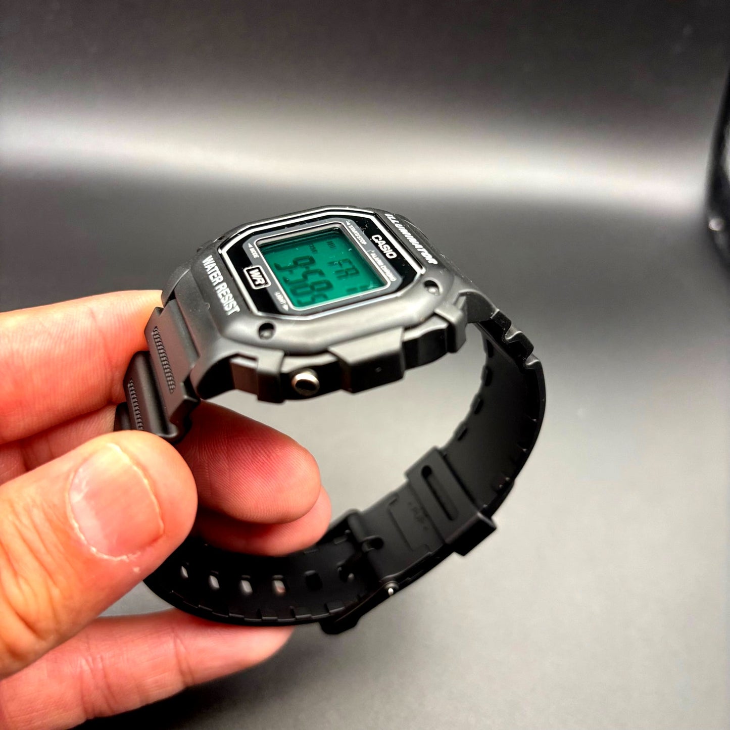 Custom Casio F108WH Teal Glow Edition with Teal Light Filter NIB