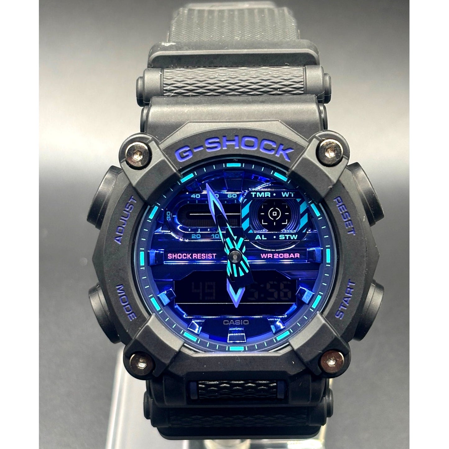 Casio G-Shock GA900VB-1A Virtual Blue Series Analog Digital Watch NIB