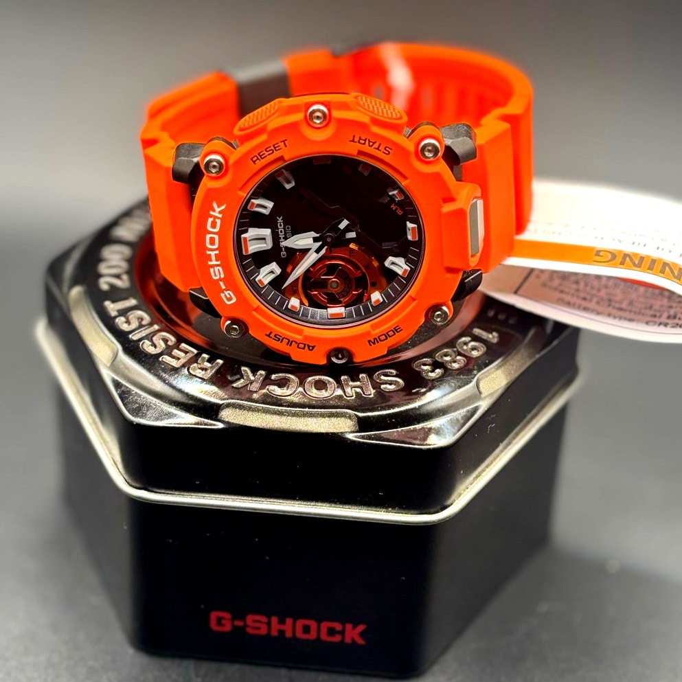 Casio G-Shock GA-2200M-4A Carbon Core Guard Orange Analog Digital Watch