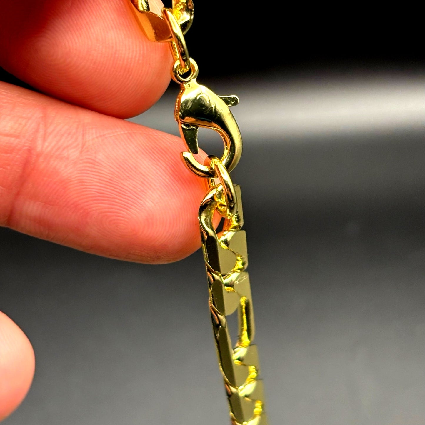 Mason Parker Men’s Gold Plated Brass Curb Link Chain Necklace NIB