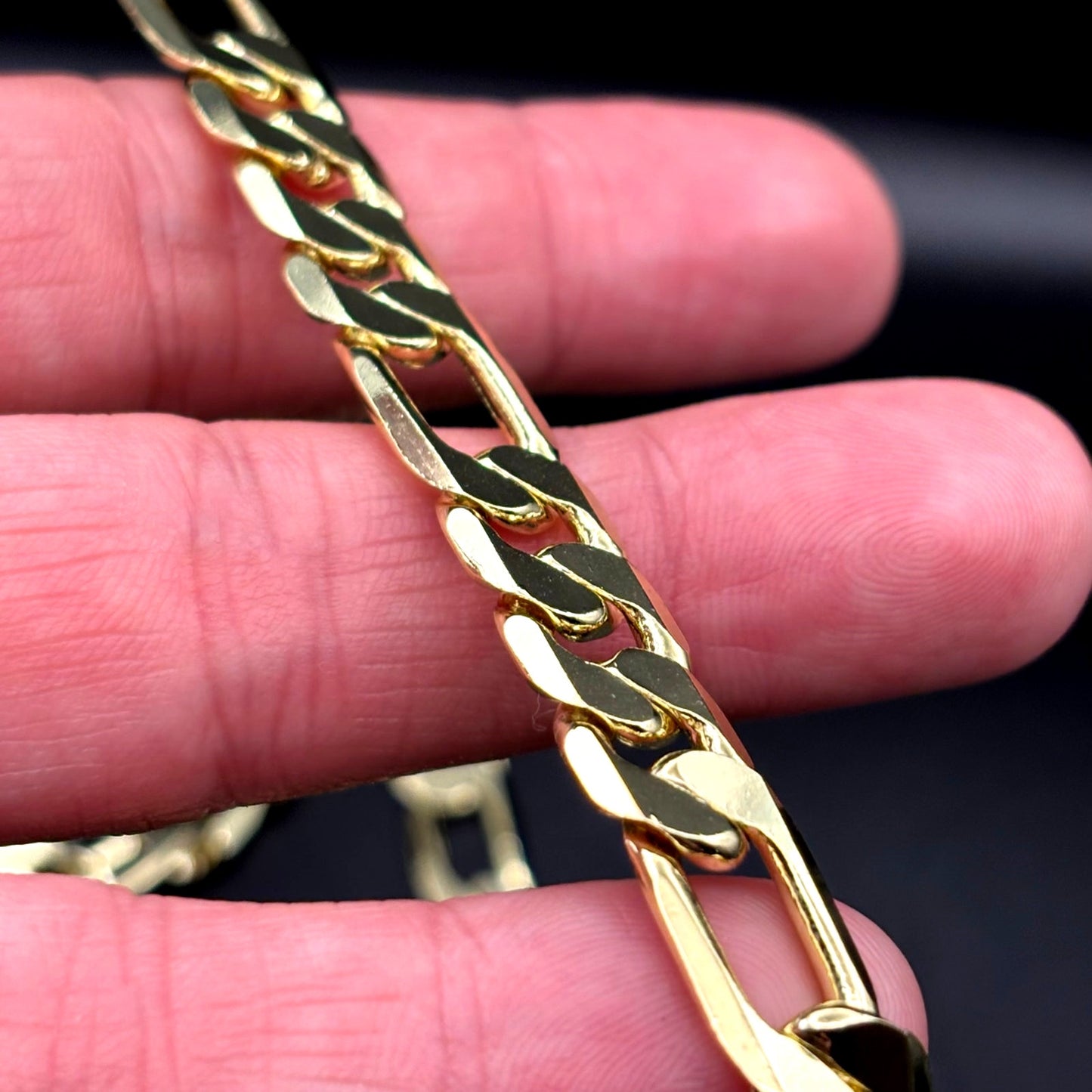 Mason Parker Men’s Gold Plated Brass Curb Link Chain Necklace NIB