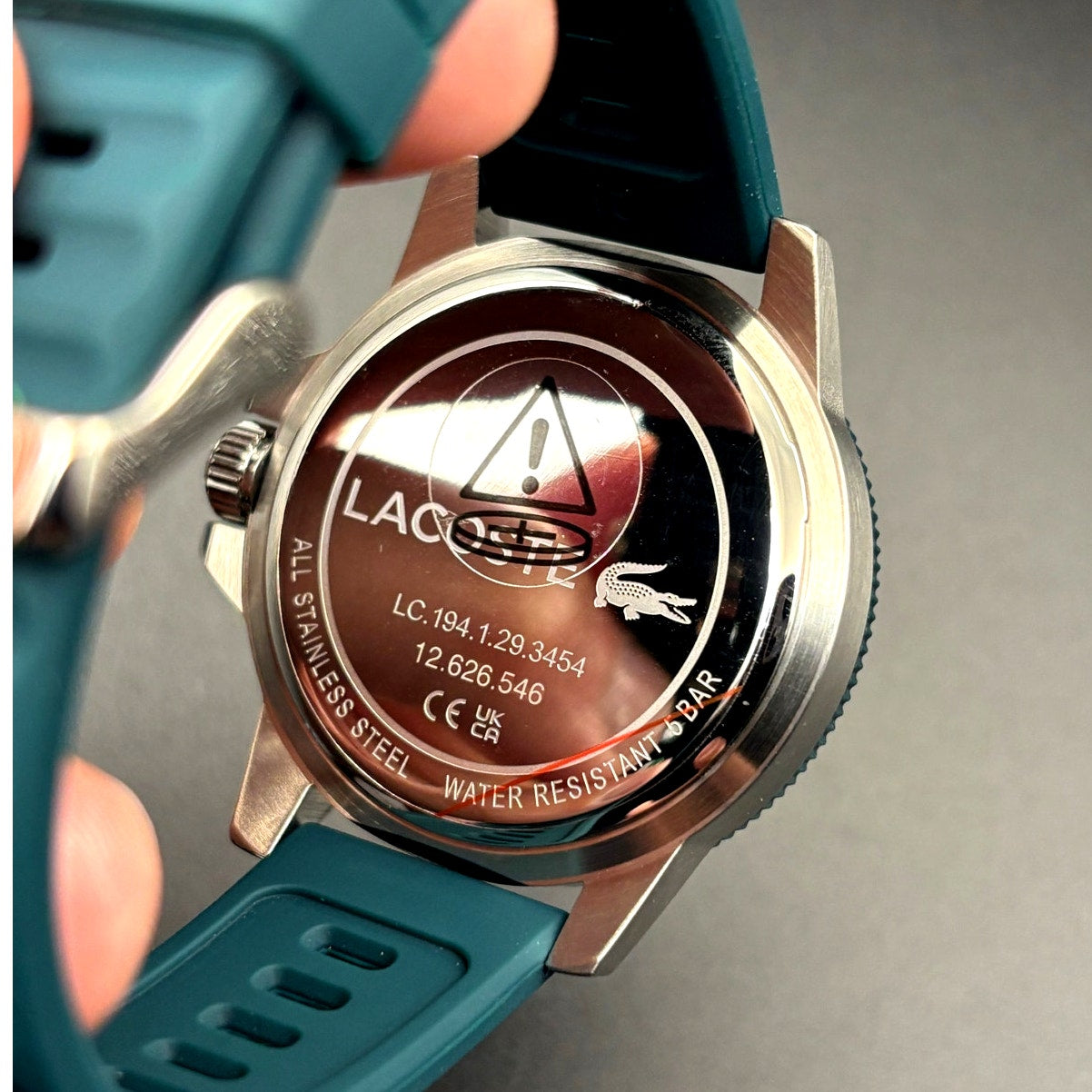 Lacoste Highkey 2011358 Men’s Green Silicone Strap Quartz Watch NIBWT