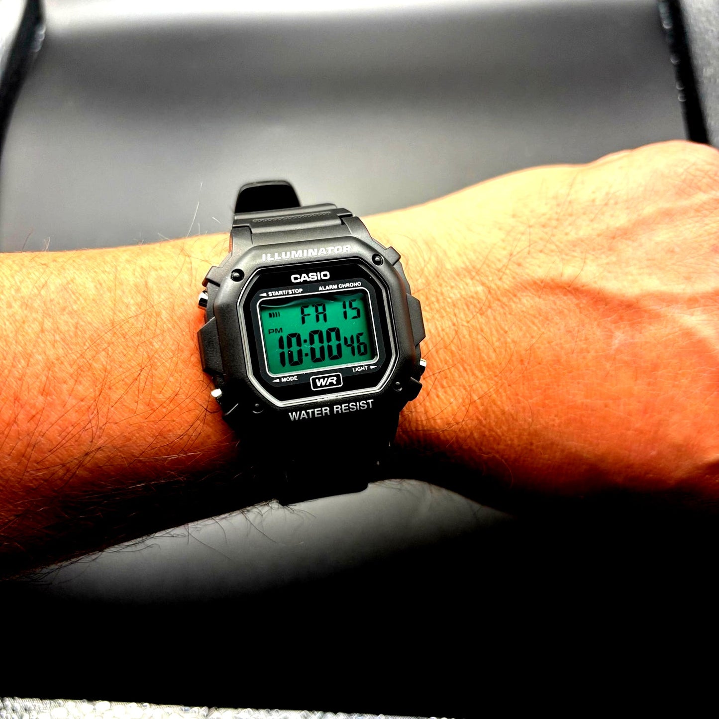 Custom Casio F108WH Teal Glow Edition with Teal Light Filter NIB