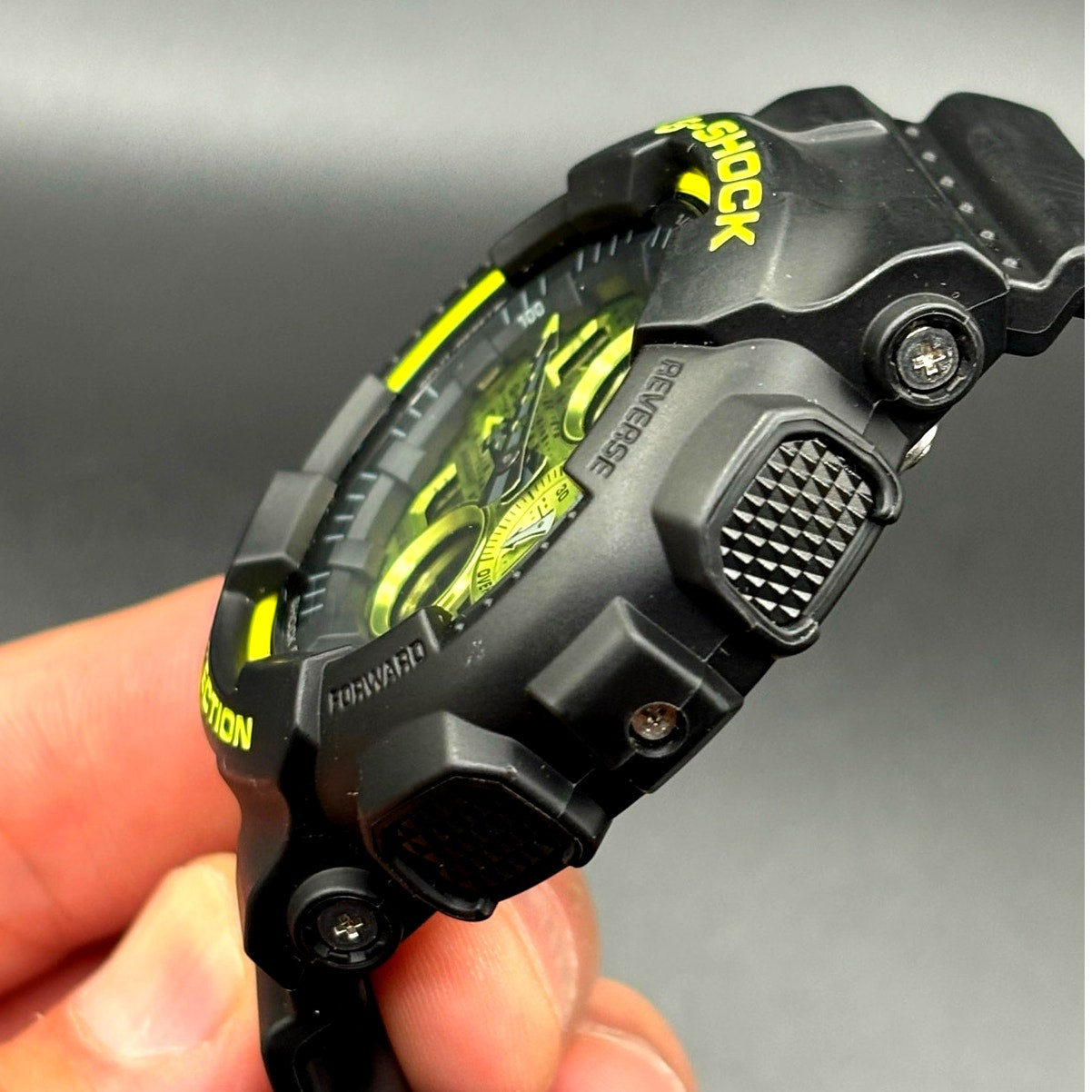 Casio G-Shock GA140DC-1A Analog Digital Black Vivid Yellow Men's Watch