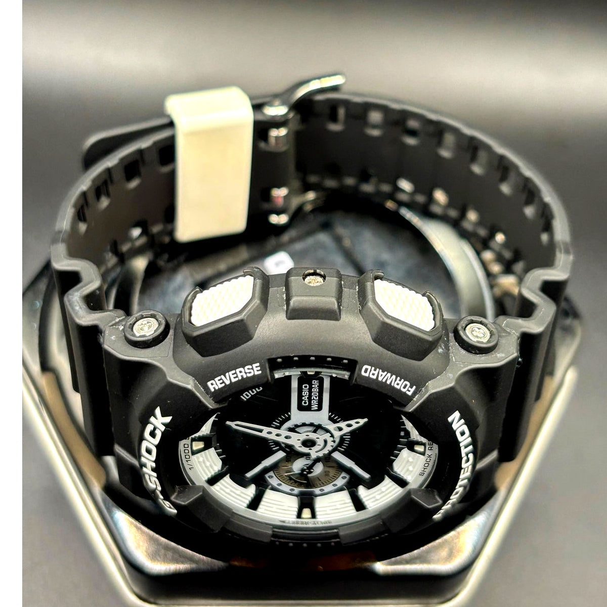 Casio G-Shock GA-110BW-1A Black White Analog Digital 200M Watch NWOT