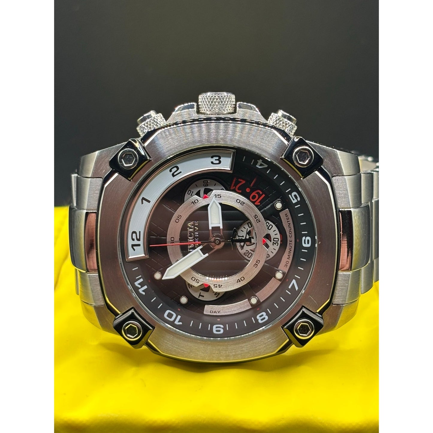 Invicta Reserve Octane 27049 Swiss Movement Chronograph 50mm Steel Watch