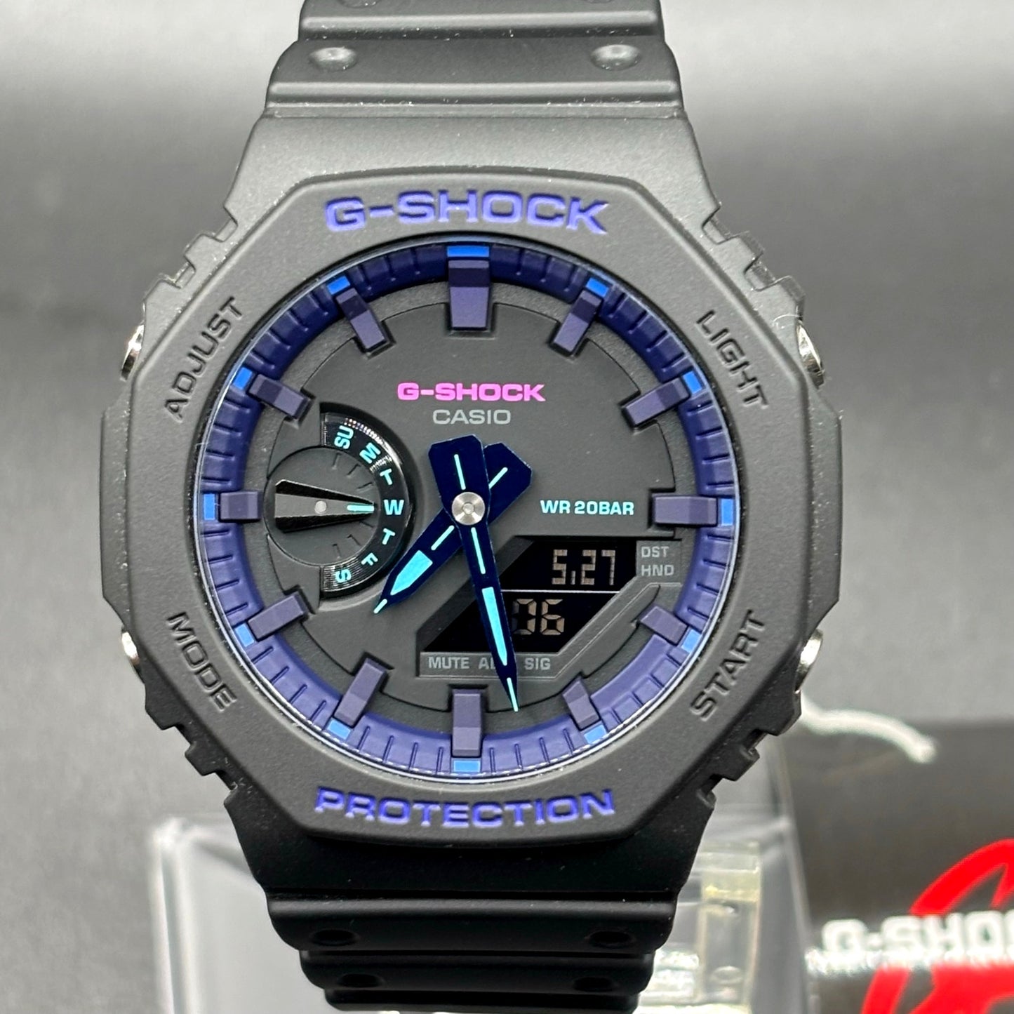 Casio G-Shock GA2100VB-1A CasiOak Virtual World Carbon Core Men's Ana-Digi Watch
