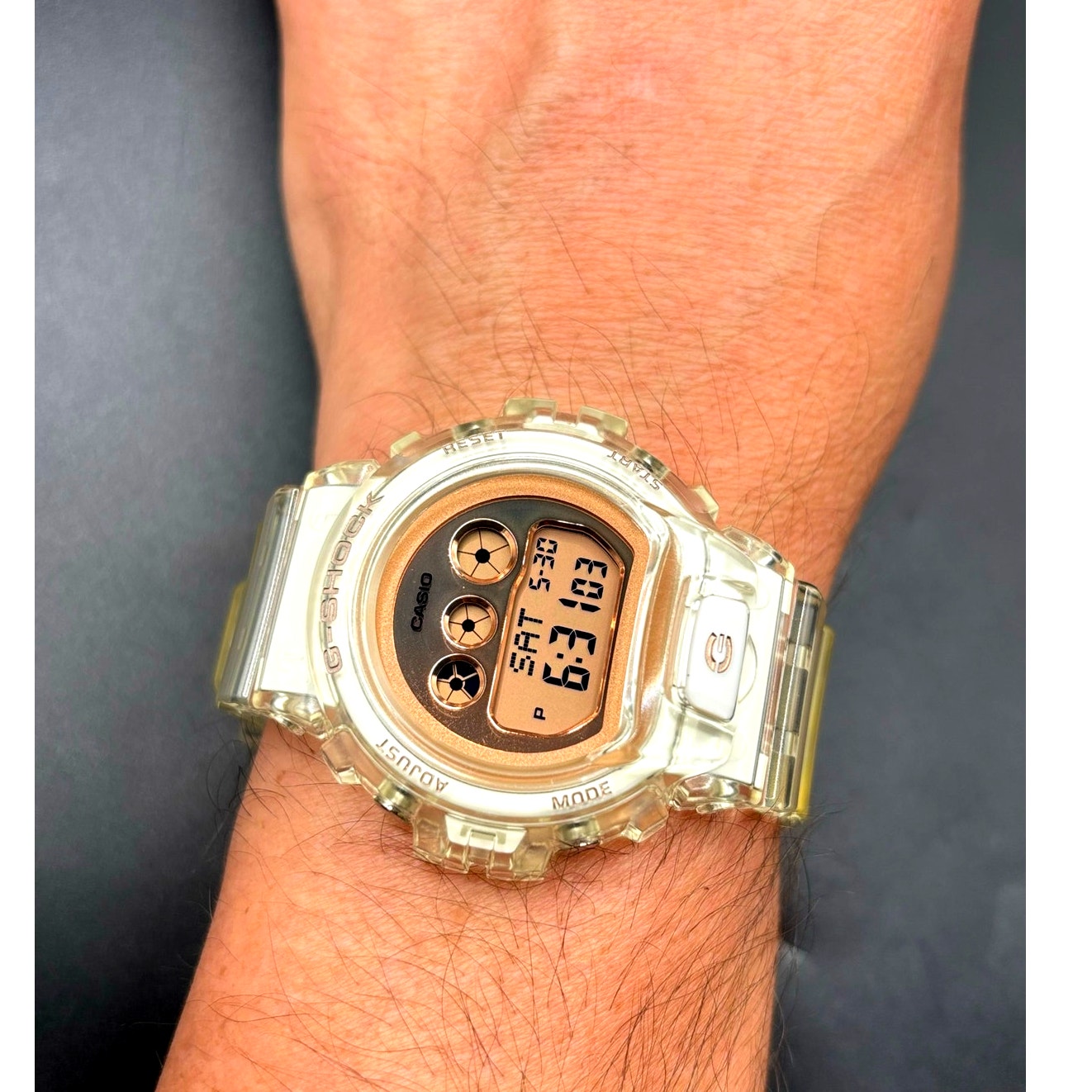 Casio G-Shock GMD-S6900SR-7 S Series Translucent Rose Gold Women’s Watch NIB