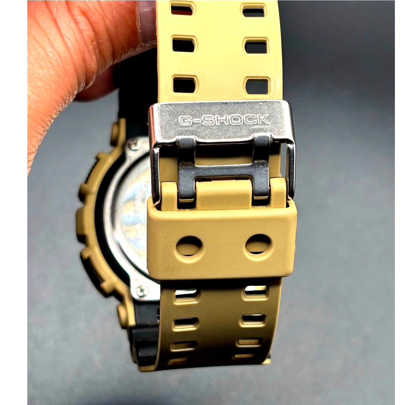 Casio G-Shock GA-100L-8A Beige Analog Digital Military Men's Watch NIB
