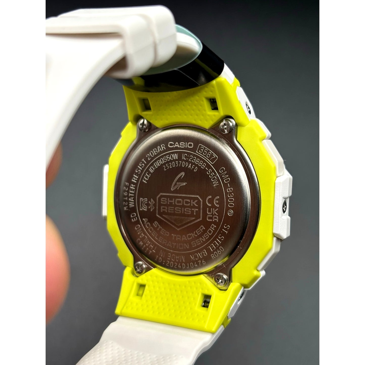 Casio G-Shock GMDB300SC-7 Women’s White G-Squad Step Tracker Watch NIBWT