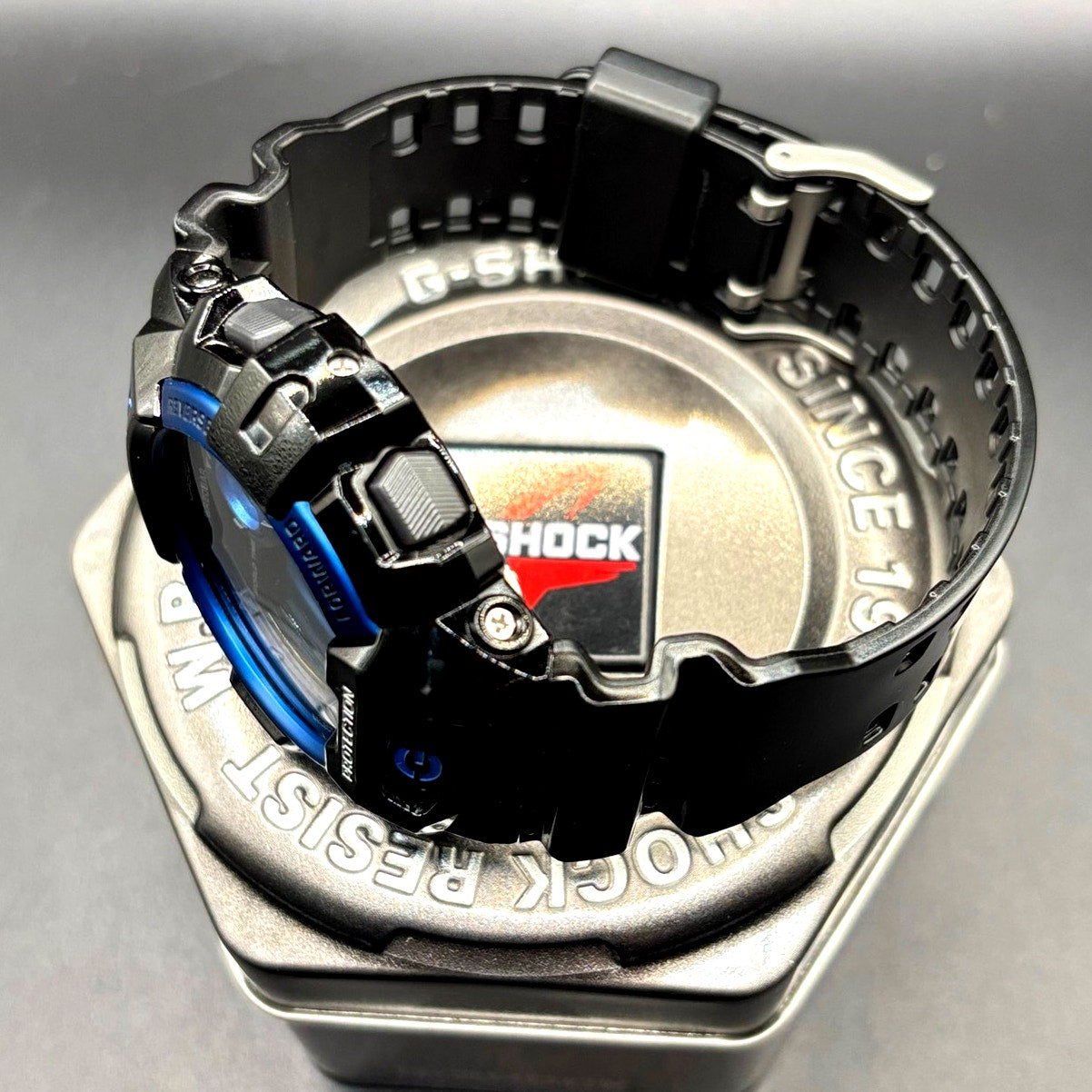 Casio G-Shock G-8900A-1 Glossy Black Blue Dial Digital Men’s Watch 200M NIB
