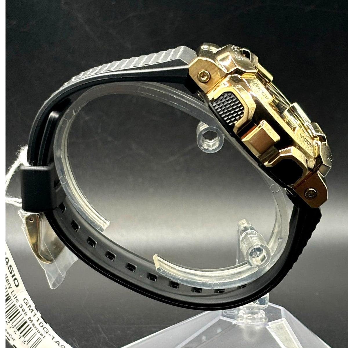 Casio G-Shock GM110G-1A9 Black Gold Metal Covered Analog Digital Watch NIBWT