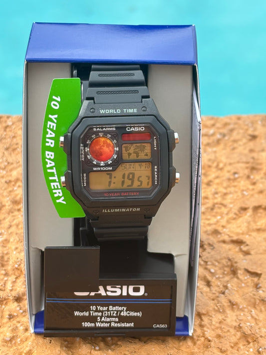 🚀 Casio AE1200 “Red Frontier” Mod – Mars Exploration Edition
