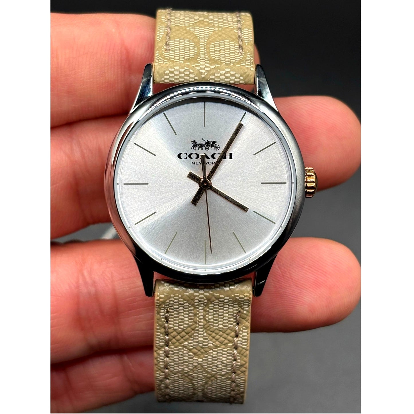 Coach Ruby 14503798 Women’s Watch Signature Jacquard Strap NIBWT Box