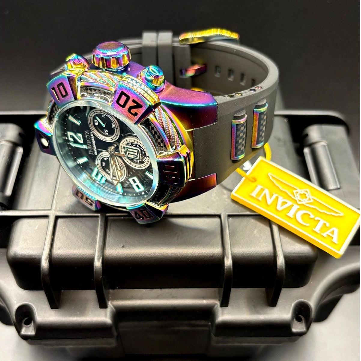 Invicta Jason Taylor 40447 Swiss Chronograph Iridescent 52mm NWT