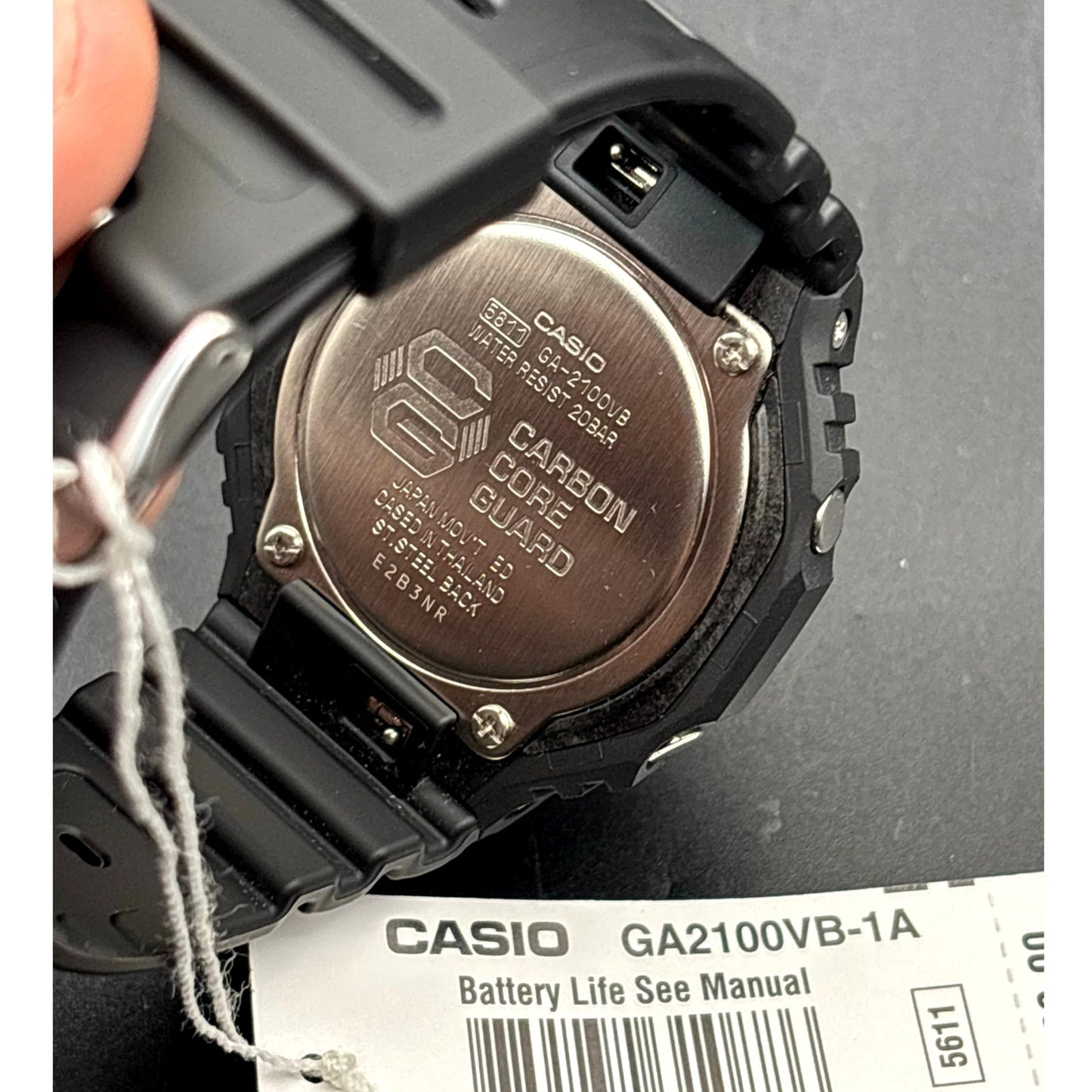 Casio G-Shock GA2100VB-1A CasiOak Virtual World Carbon Core Men's Ana-Digi Watch