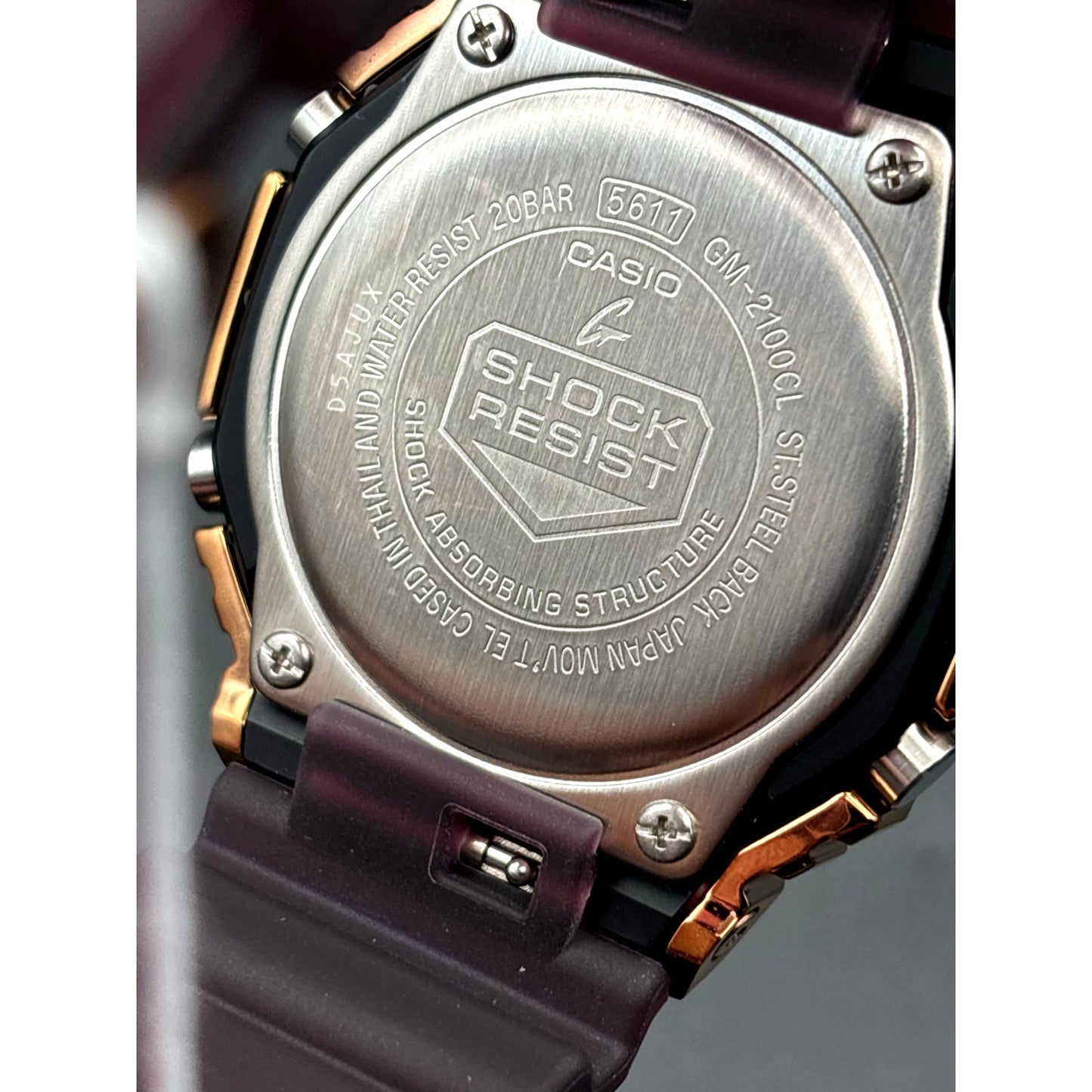 Casio G-Shock GM2100CL-5A CasiOak Metal Bronze Tone Ana-Digi Men's Watch NIBWT