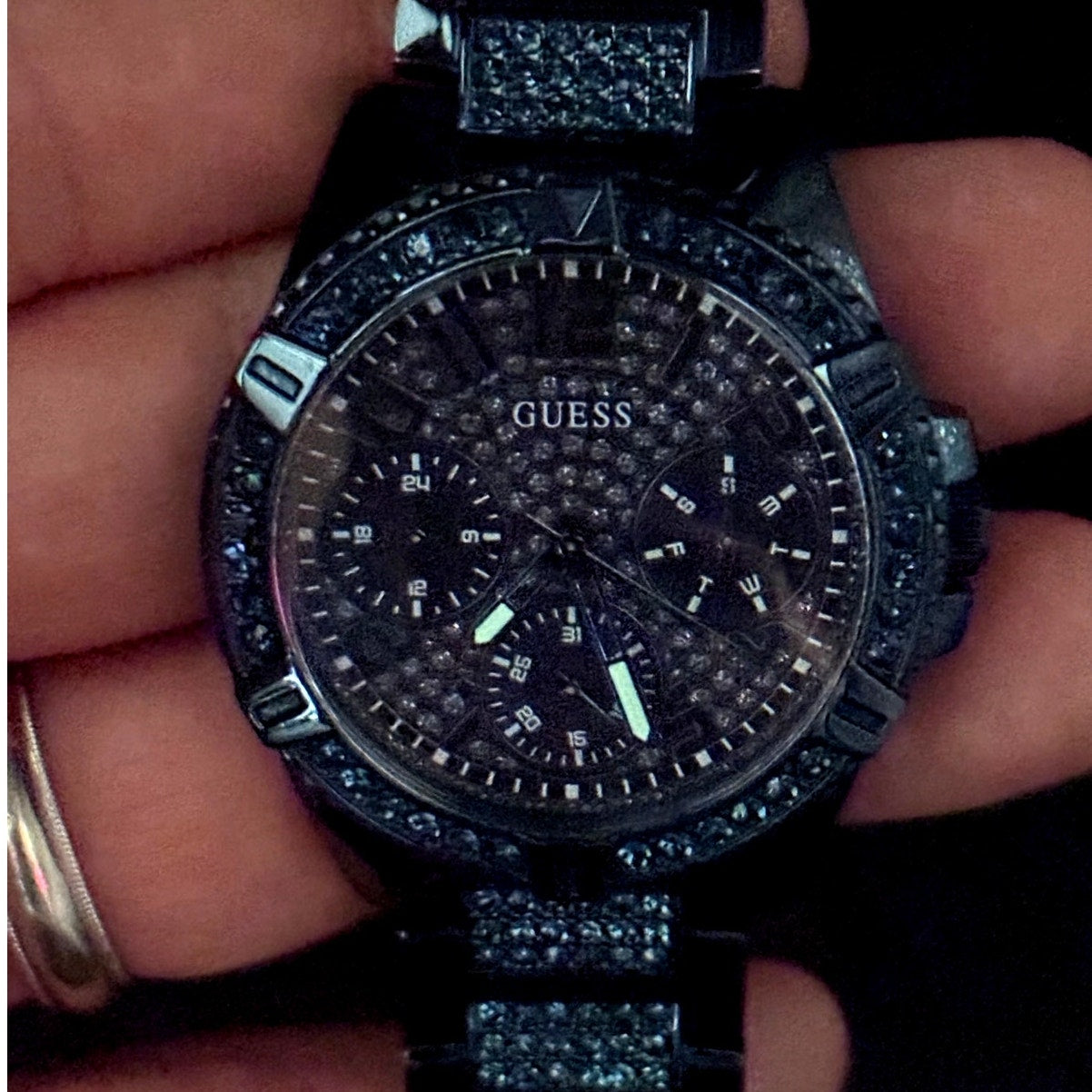 GUESS Lady Frontier GW0044L2 Blue Crystal Multifunction Women's Watch