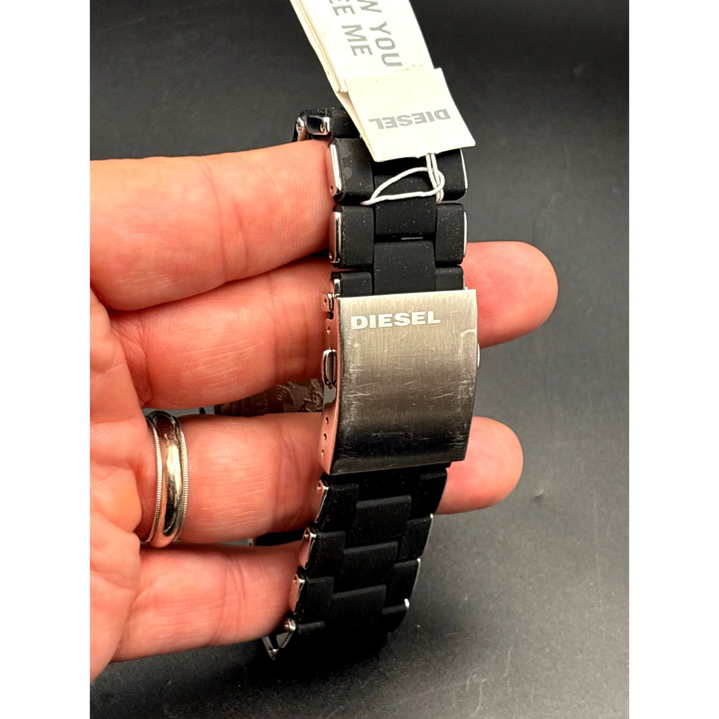 Diesel DZ5320 Franchise Chronograph Black Silicone Stainless Steel Women's Watch