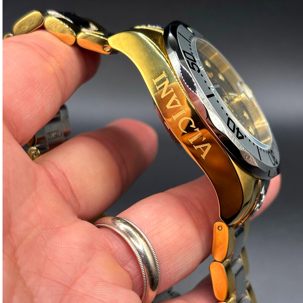 Invicta 16034 Grand Diver Automatic Two Tone Stainless Steel Men's 47mm Watch