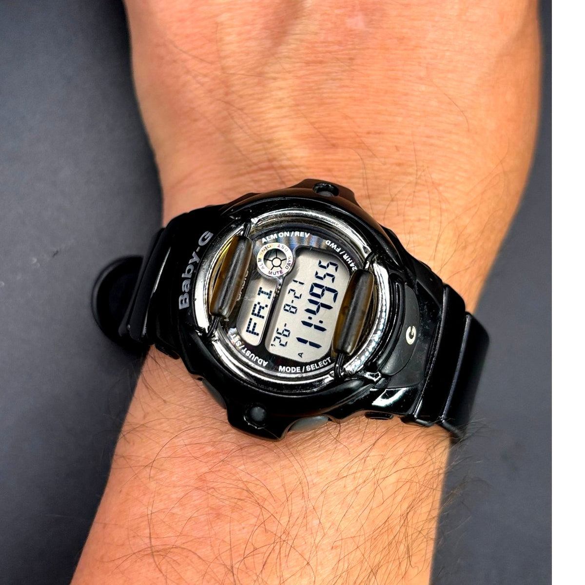Casio Baby-G BG-169R-1 Glossy Black Digital Data Bank 200M Women’s Watch