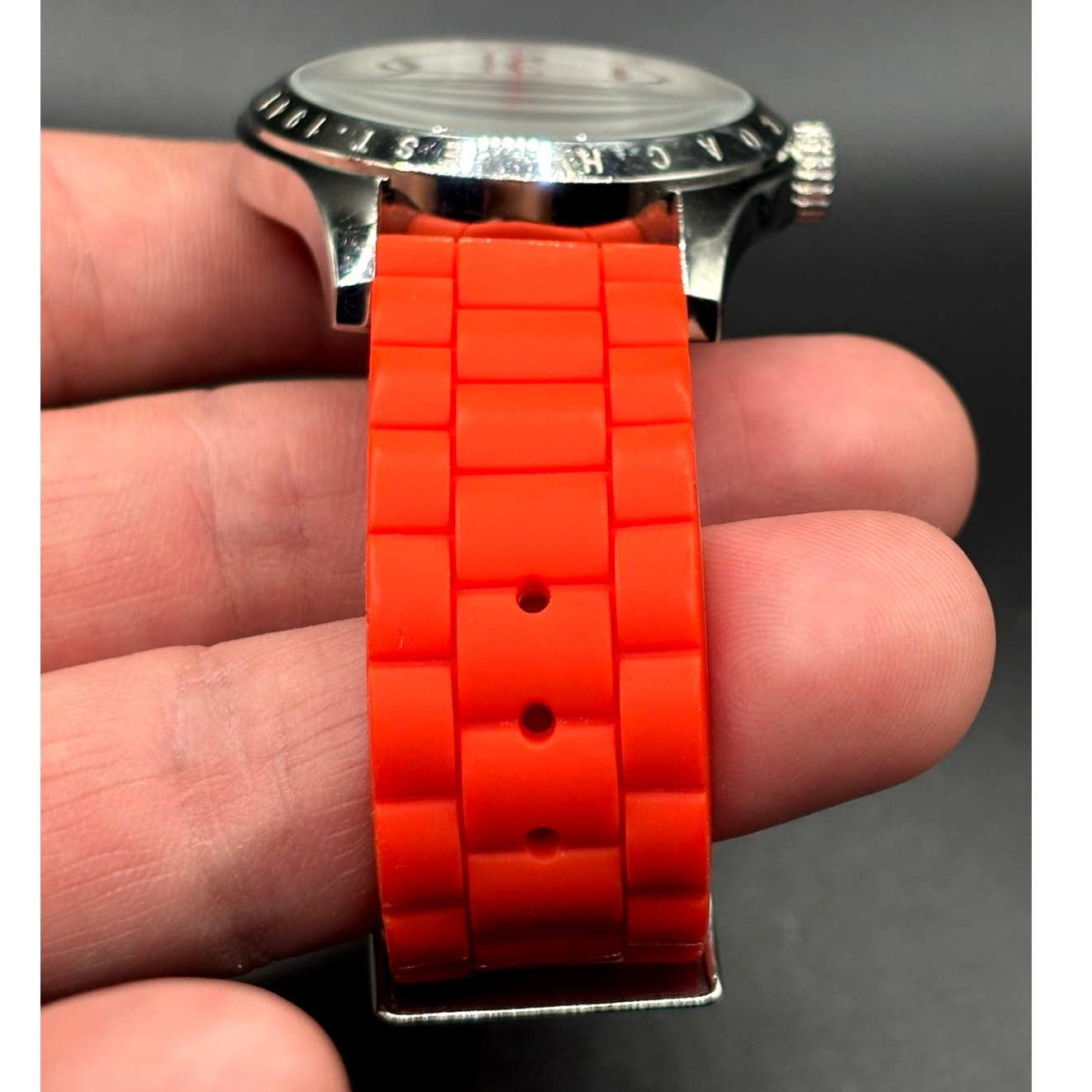 Coach Maddy CA.69.3.14.0706 Orange Silicone 41mm Quartz Women's Watch