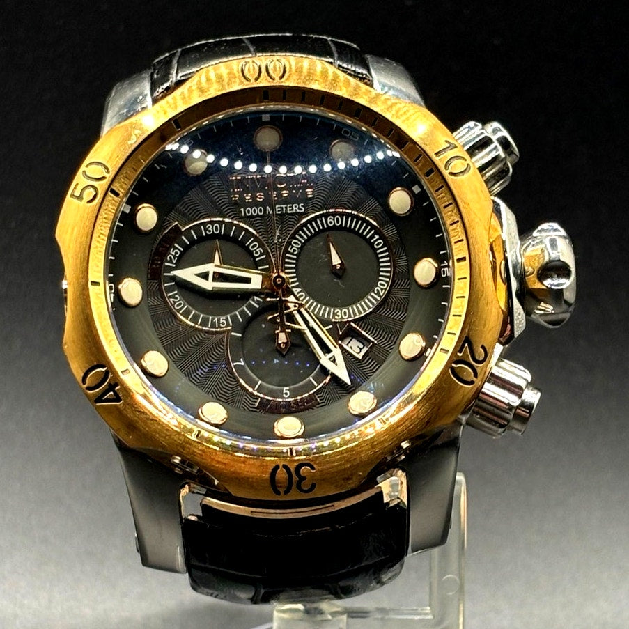 Invicta Reserve Venom 0360 Swiss Made Chronograph 54mm Leather Watch