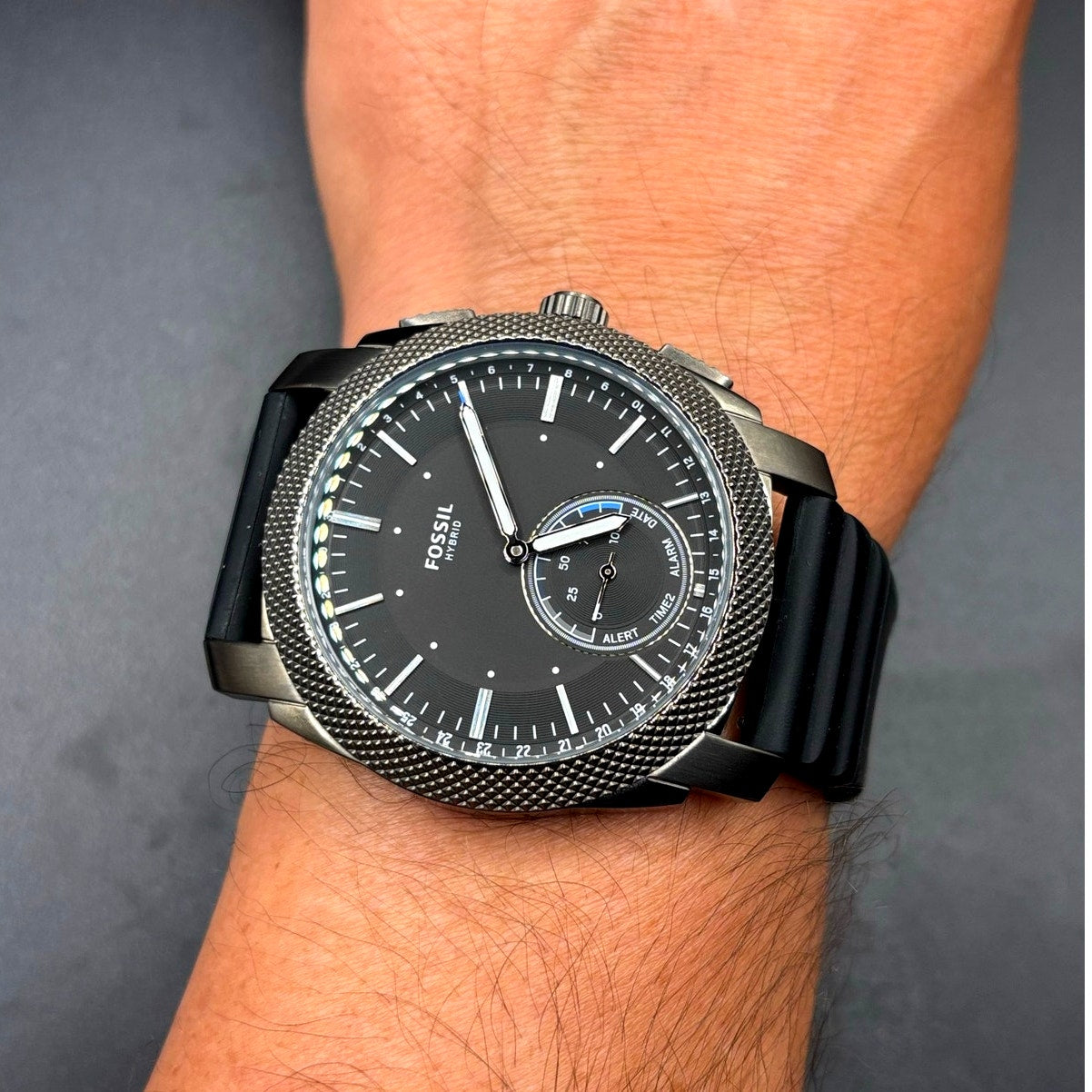 Fossil Q FTW1166 Machine Hybrid Smartwatch Black Steel 45mm Men’s Watch