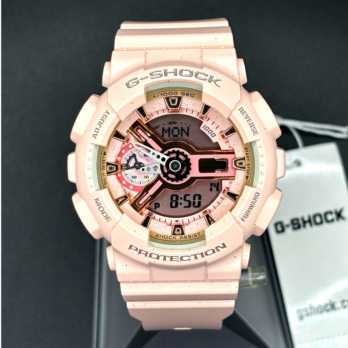 Casio G-Shock GMA-S110MP-4A1 Pink Analog Digital Women’s Watch NIBWT