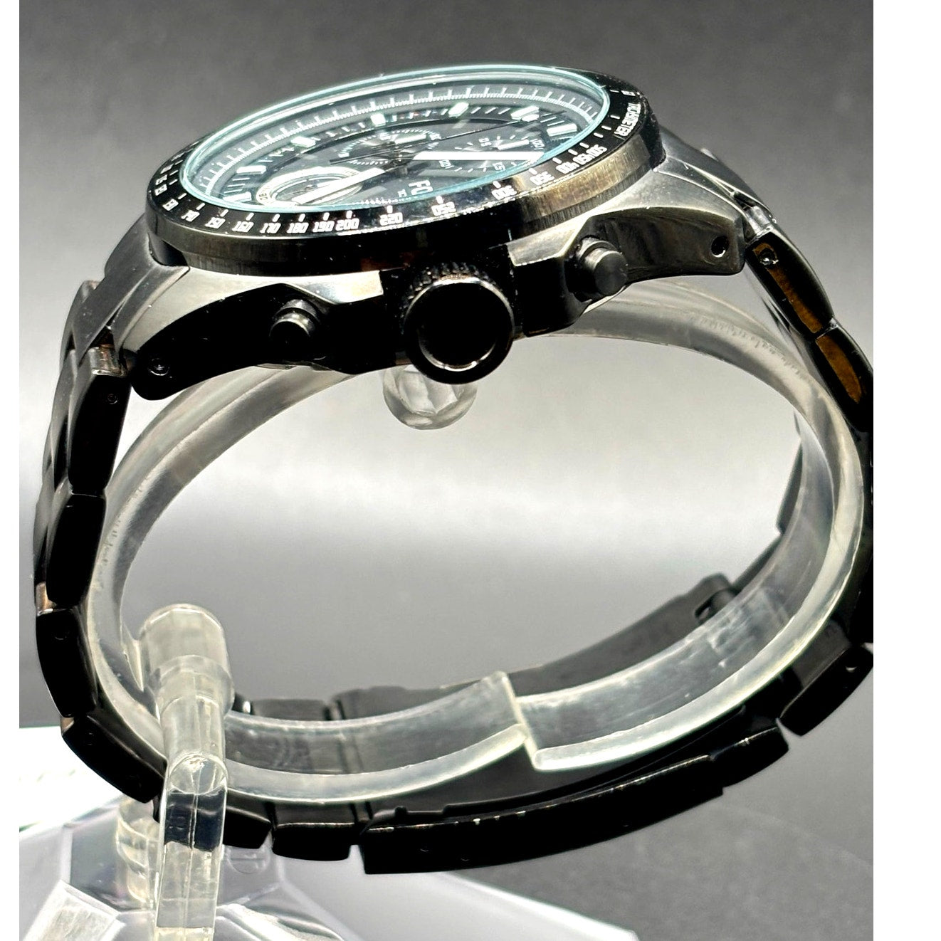 Fossil Decker CH2601 Black IP Stainless Steel Chronograph Men’s Watch NIB