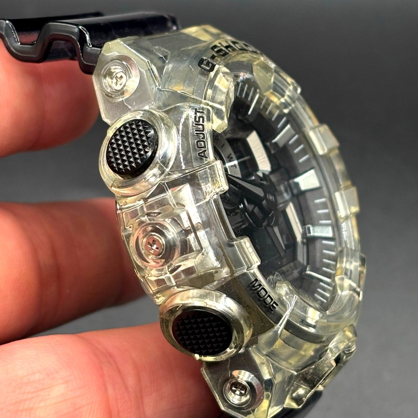 Casio G-Shock GA-700SK-1A Clear Skeleton Series Transparent Resin Watch NIB