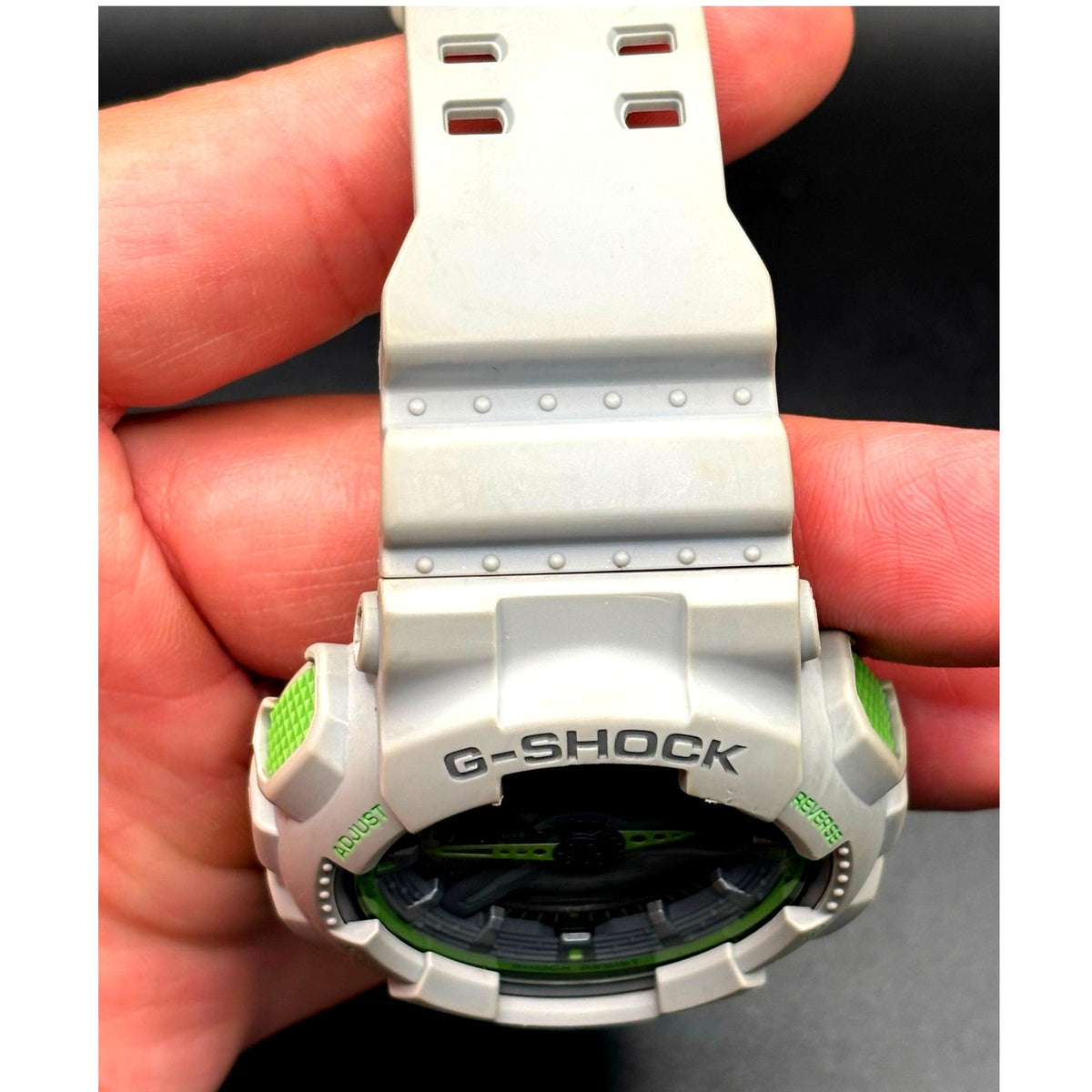 Casio G-Shock GA-110TS-8A3 Gray Neon Green Ana-Digi 51mm Men’s Watch