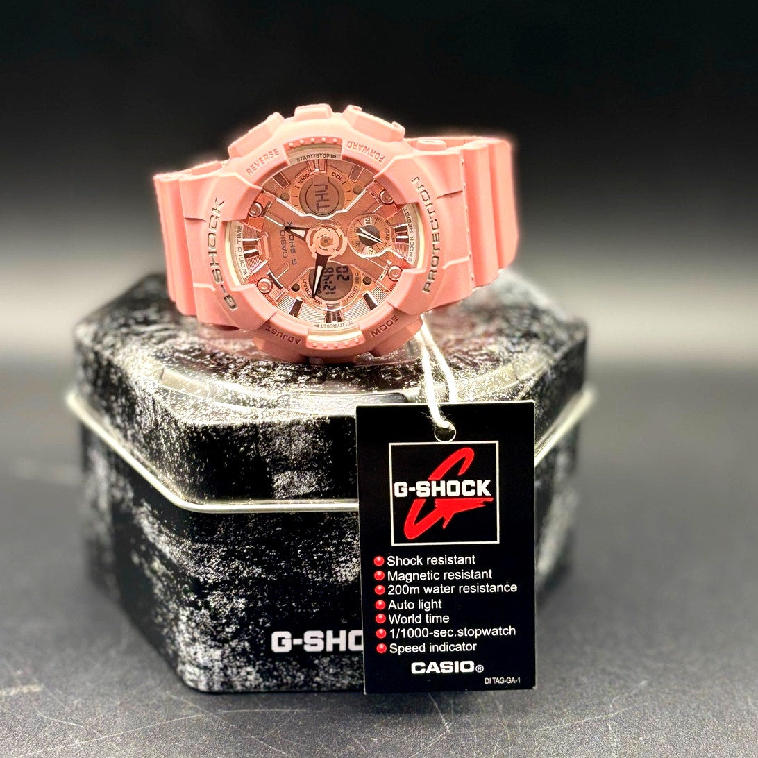 Casio G-Shock GMA-S120DP-4A S-Series Pink Rose Gold Women’s Watch NIB