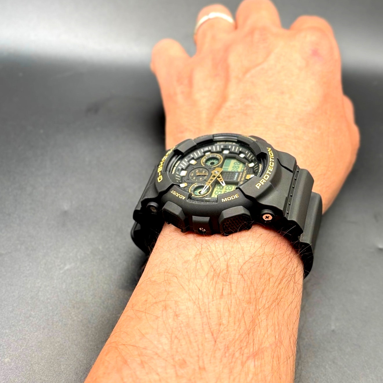 Casio G-Shock GA-100GBX-1A9 Black Gold Analog Digital 51mm Men’s Watch NIB