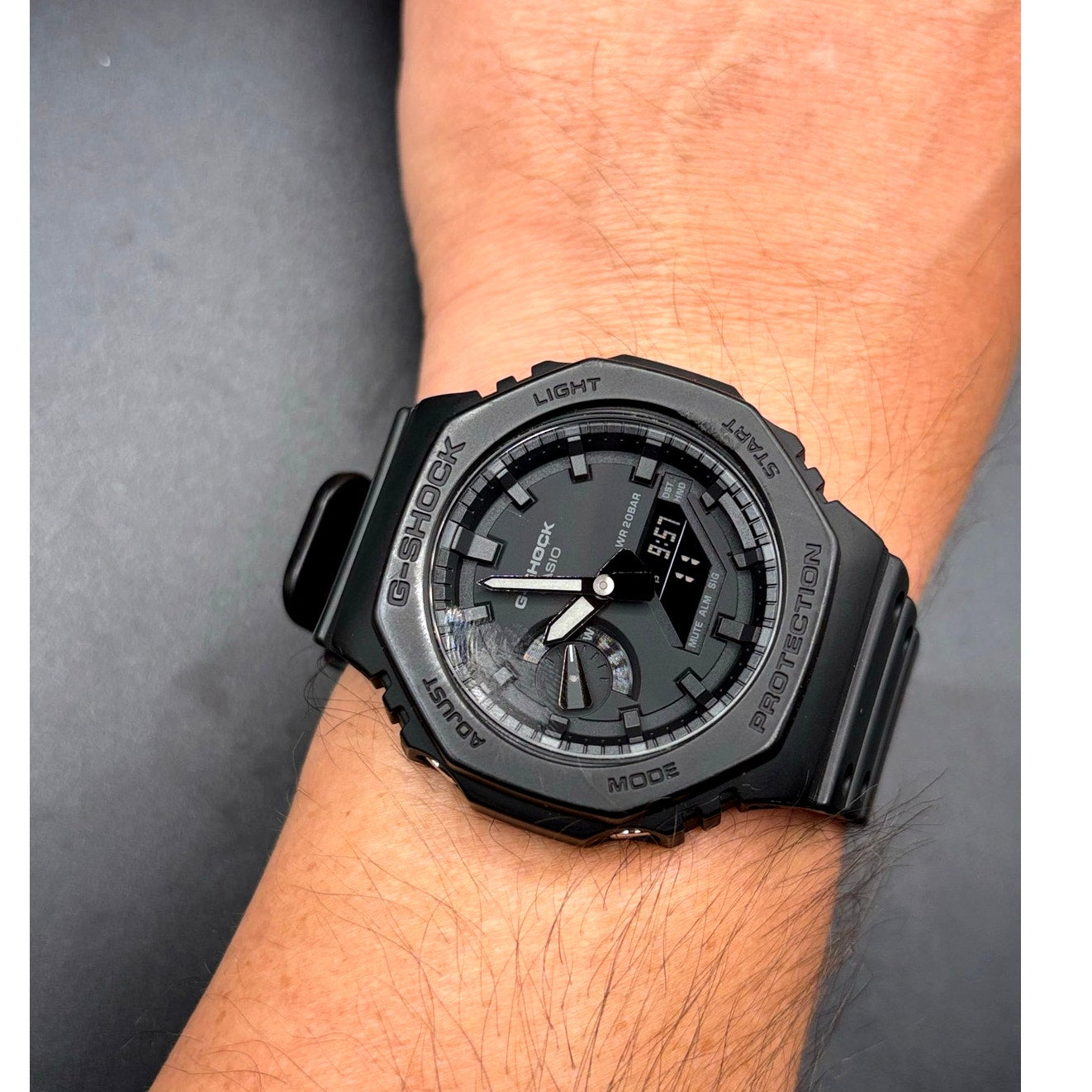 Casio G-Shock GA2100-1A1 Monochrome Black Carbon Core Analog Digital Men’s Watch