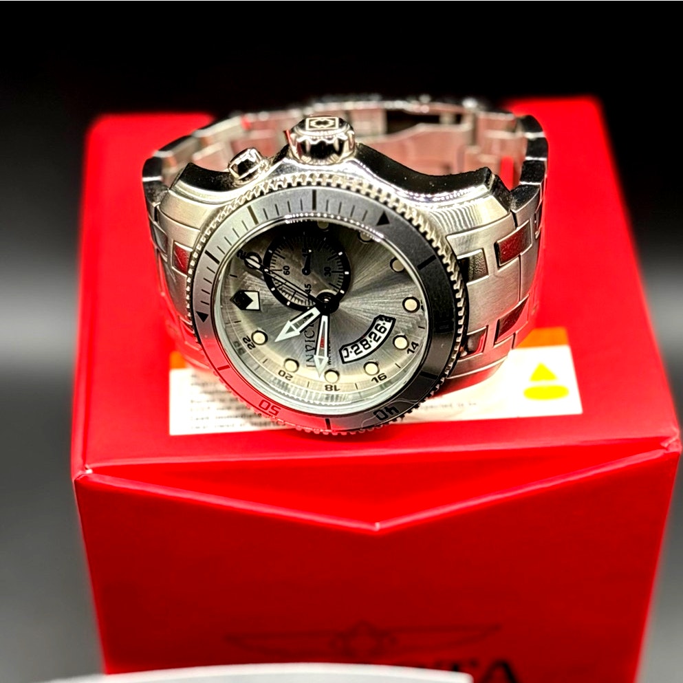 Invicta Pro Diver 6091 GMT 49mm Silver Dial Swiss Quartz Men's Watch