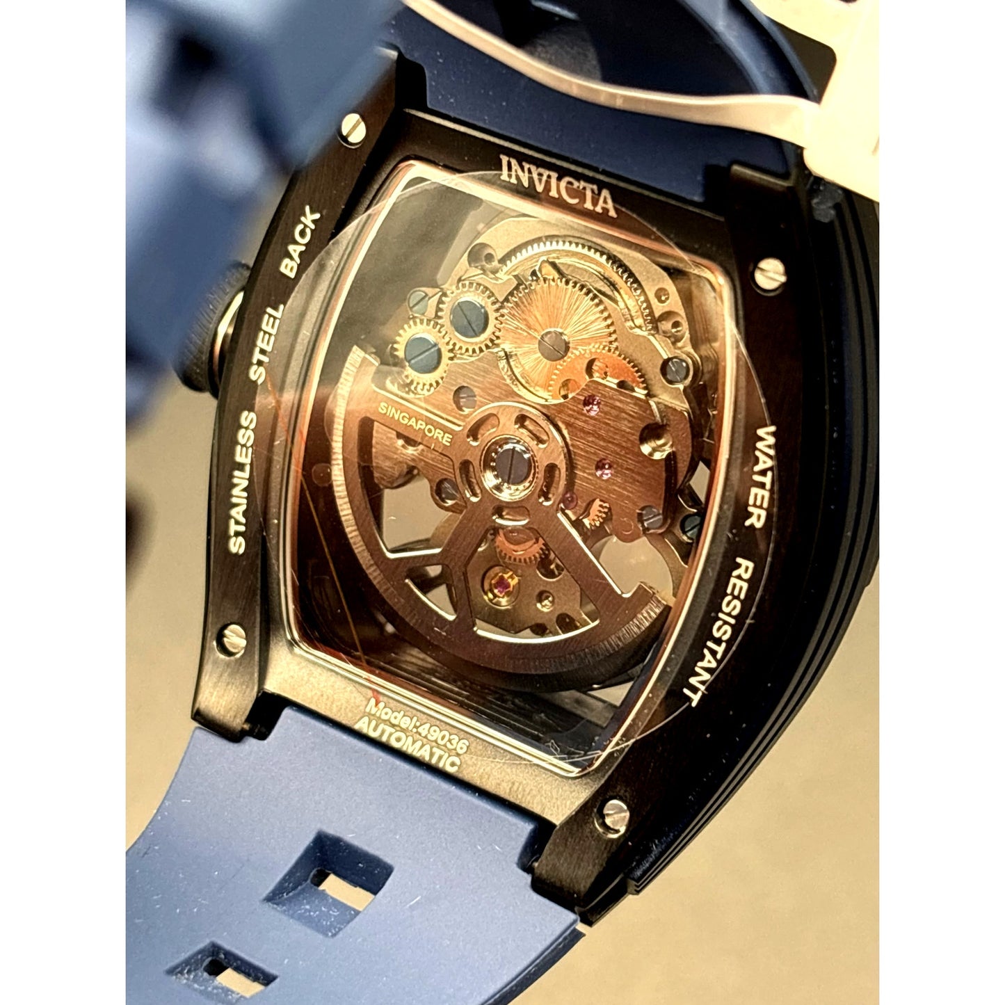 Invicta S1 Rally Torque 49036 Automatic Skeleton Dial Mens Watch 44mm Blue NIB