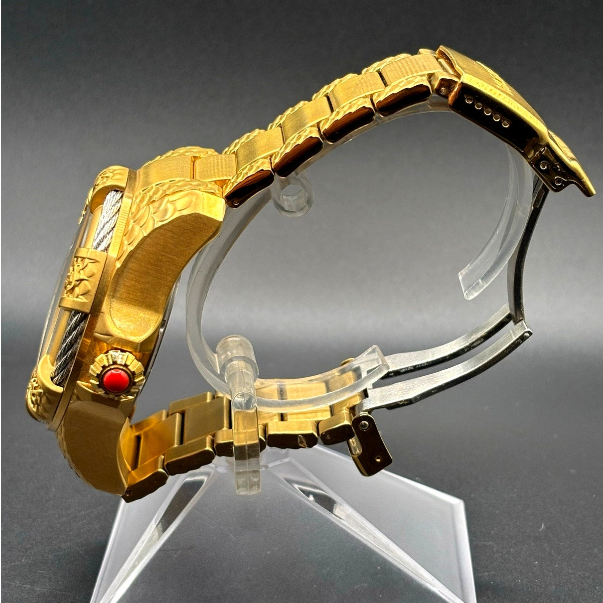 Invicta 32342 Bolt Trinitite Koi Automatic Gold Blue Skeleton Dial 52mm
