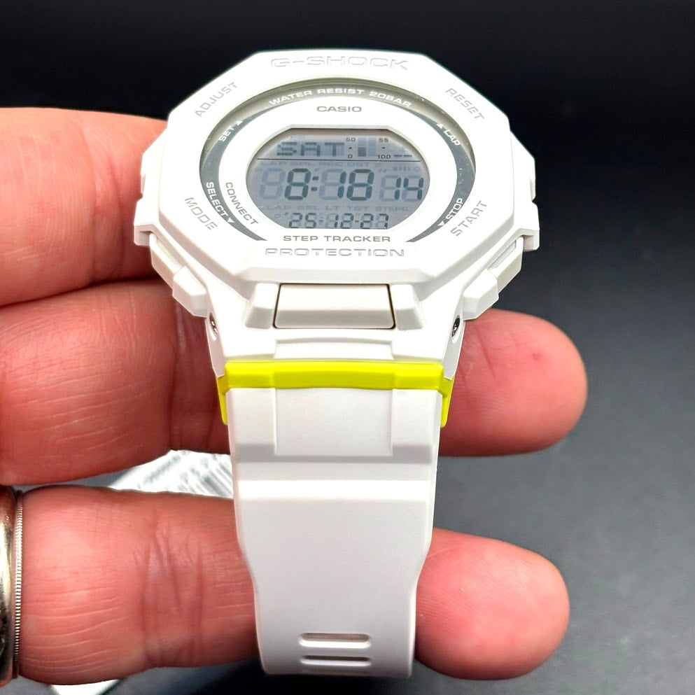 Casio G-Shock GMDB300SC-7 Women’s White G-Squad Step Tracker Watch NIBWT