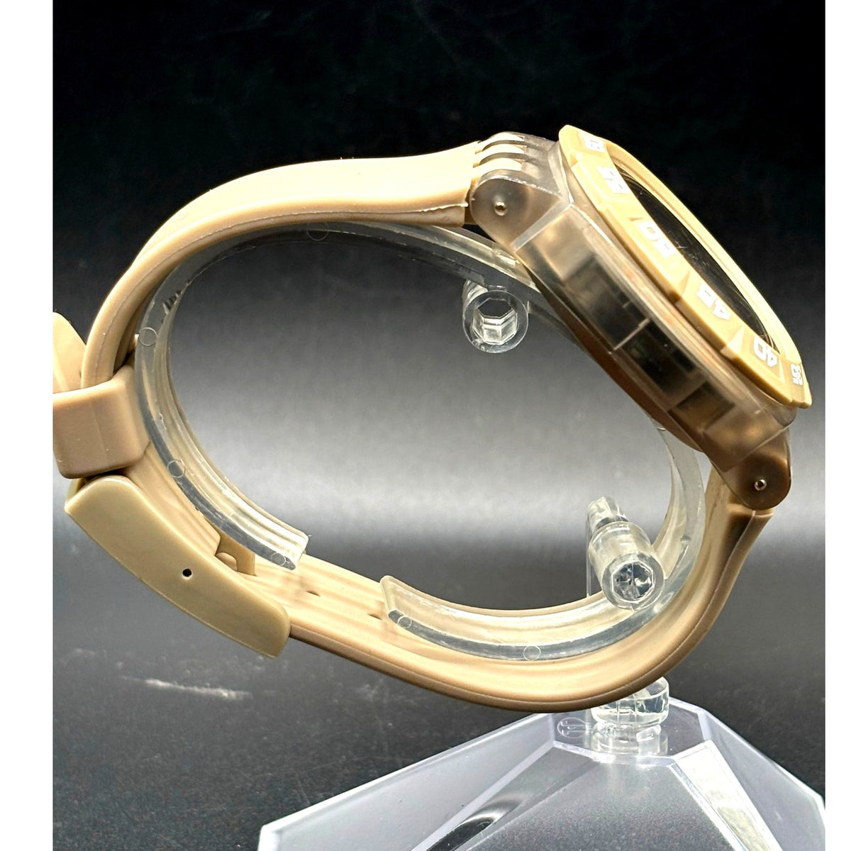 Swatch Beige Hero SUIT400 Chronograph Swiss Quartz Men’s Watch 44mm