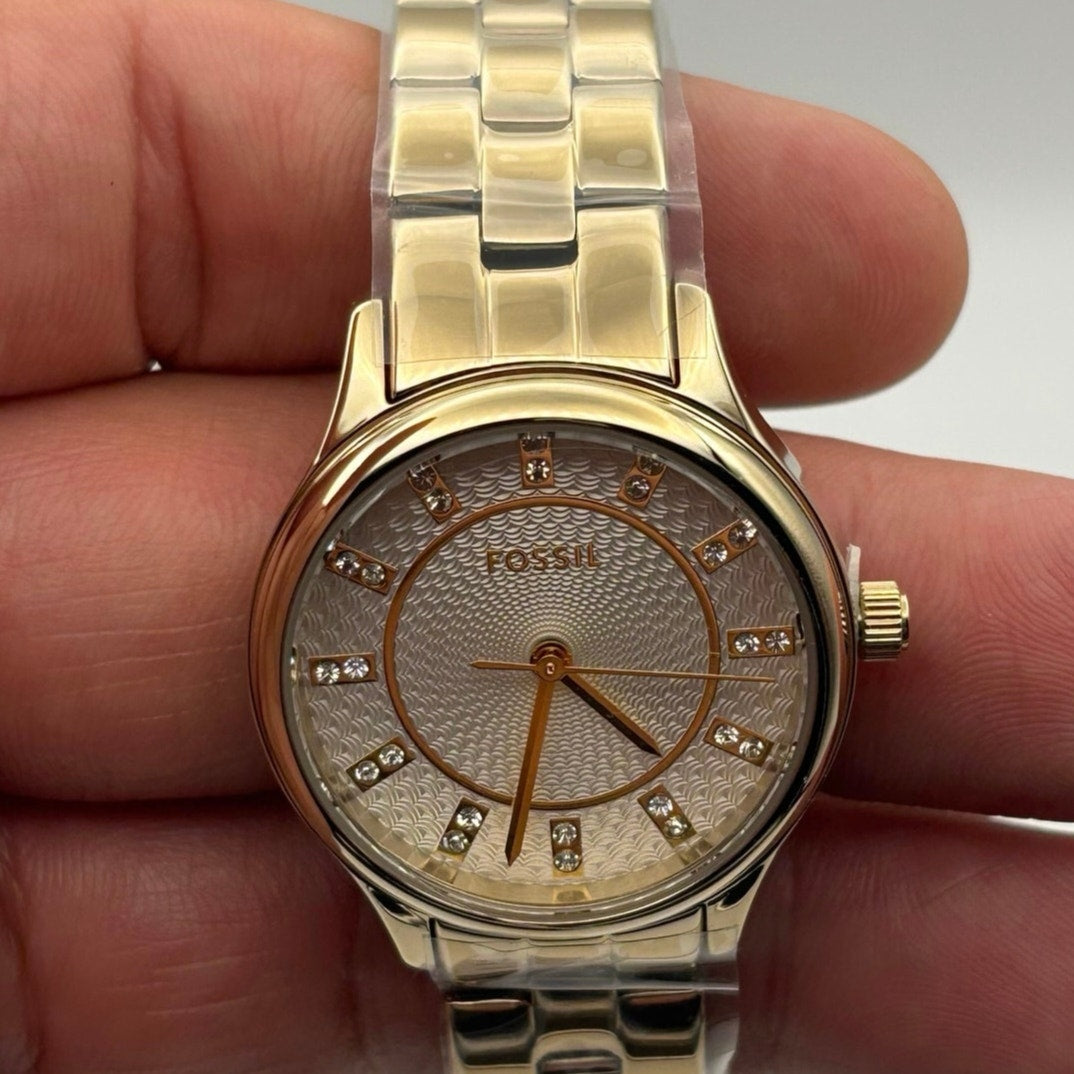 Fossil BQ3916 Women’s Modern Sophisticate 30mm Gold-Tone Stainless Steel – NWBT